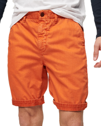 The Superdry Mens Vintage International Walkshorts in Burnt Orange