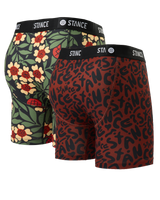 The Stance Mens Brand Love Boxer Brief (2 Pack) in Multi