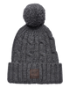 The Superdry Mens Trawler Cable Beanie in Zinc Marl