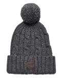 The Superdry Mens Trawler Cable Beanie in Zinc Marl