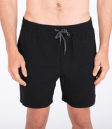 The Hurley Mens One & Only Solid Volley Shorts in Black