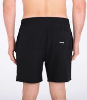 The Hurley Mens One & Only Solid Volley Shorts in Black