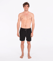 The Hurley Mens One & Only Solid Volley Shorts in Black