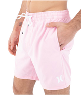 The Hurley Mens One & Only Solid Volley Shorts in Lollipop