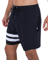 The Hurley Mens Block Party Boardshorts in Black