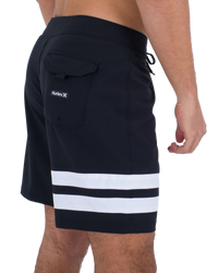 The Hurley Mens Block Party Boardshorts in Black