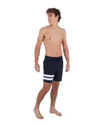 The Hurley Mens Block Party Boardshorts in Black