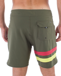 The Hurley Mens Phantom Eco Block Party Boardshorts in Charcoal Fern 2