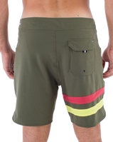 The Hurley Mens Phantom Eco Block Party Boardshorts in Charcoal Fern 2