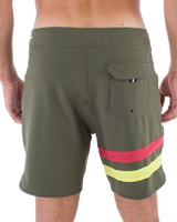 The Hurley Mens Phantom Eco Block Party Boardshorts in Charcoal Fern 2