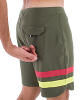 The Hurley Mens Phantom Eco Block Party Boardshorts in Charcoal Fern 2