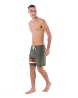 The Hurley Mens Phantom Eco Block Party Boardshorts in Charcoal Fern 2