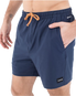 The Hurley Mens Phantom Eco Poolside Boardshorts in Obsidian