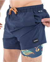 The Hurley Mens Phantom Eco Poolside Boardshorts in Obsidian