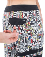 The Hurley Mens Phantom Eco 25th Block Party Boardshorts in Barely Bone