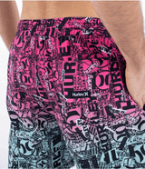 The Hurley Mens 25th Cannonball Volley Shorts in Black