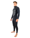 Drylock 5/4mm Hooded Chest Zip Wetsuit in Black