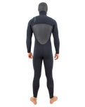 Drylock 5/4mm Hooded Chest Zip Wetsuit in Black