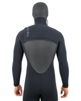 Drylock 5/4mm Hooded Chest Zip Wetsuit in Black