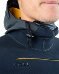 Drylock 5/4mm Hooded Chest Zip Wetsuit in Black