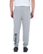 The Hurley Mens One & Only Fleece Joggers in Dark Heather Grey