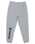 The Hurley Mens One & Only Fleece Joggers in Dark Heather Grey