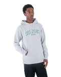 The Hurley Mens Flow Pullover Hoodie in Heather Grey