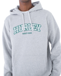 The Hurley Mens Flow Pullover Hoodie in Heather Grey