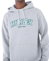 The Hurley Mens Flow Pullover Hoodie in Heather Grey