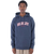 Flow Pullover Hoodie in Heather Indigo