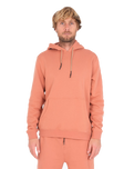 The Hurley Mens Explore Ranger Fleece Hoodie in Blush