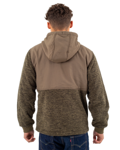 The Hurley Mens Huron Zip Hoodie in Olive