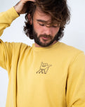 The Hurley Mens Doheny Sweatshirt in Dusty Cheddar