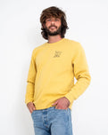 The Hurley Mens Doheny Sweatshirt in Dusty Cheddar