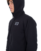 The Hurley Mens Mesa Ridgeline Zip Hoodie in Black