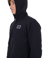 The Hurley Mens Mesa Ridgeline Zip Hoodie in Black