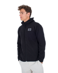 The Hurley Mens Mesa Ridgeline Zip Hoodie in Black