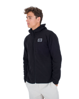 The Hurley Mens Mesa Ridgeline Zip Hoodie in Black