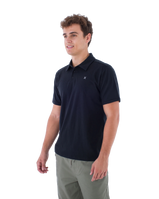 The Hurley Mens H2O-Dri Ace Slub Polo Shirt in Black