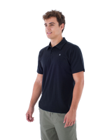 The Hurley Mens H2O-Dri Ace Slub Polo Shirt in Black