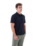 The Hurley Mens H2O-Dri Ace Slub Polo Shirt in Black