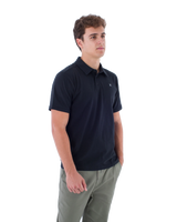 The Hurley Mens H2O-Dri Ace Slub Polo Shirt in Black