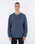 The Hurley Mens Tradesman Thermal Crew Sweatshirt in Iron Ore