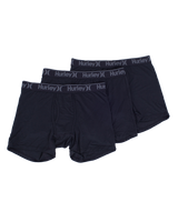 The Hurley Mens Supersoft Boxers (3 Pack) in Black