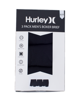 The Hurley Mens Supersoft Boxers (3 Pack) in Black