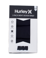 The Hurley Mens Supersoft Boxers (3 Pack) in Black