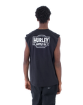 The Hurley Mens Organic Supply Muscle Vest in Black