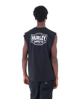 The Hurley Mens Organic Supply Muscle Vest in Black