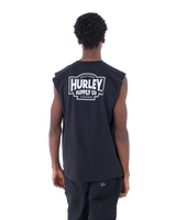 The Hurley Mens Organic Supply Muscle Vest in Black