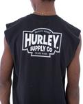 The Hurley Mens Organic Supply Muscle Vest in Black